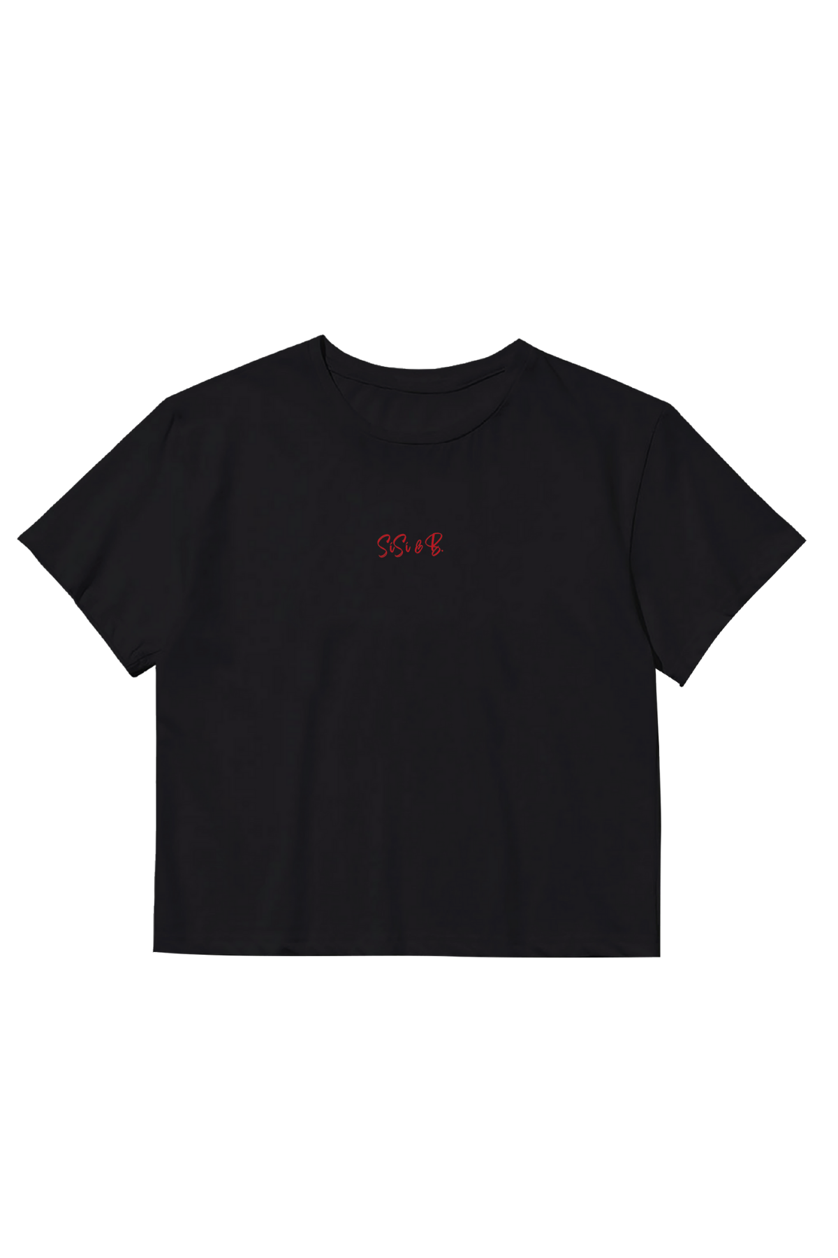 Minimal Logo Baby Tee – Black