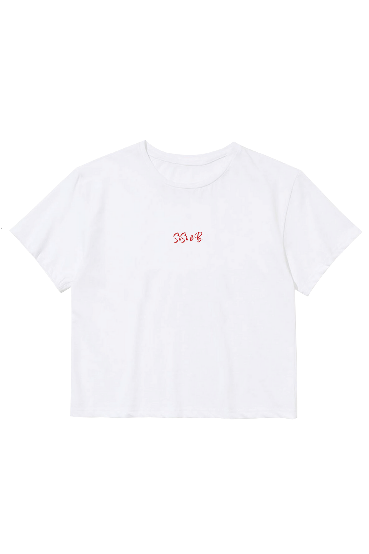 Minimal Logo Baby Tee – White