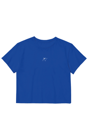 Minimal Logo Baby Tee – Blue