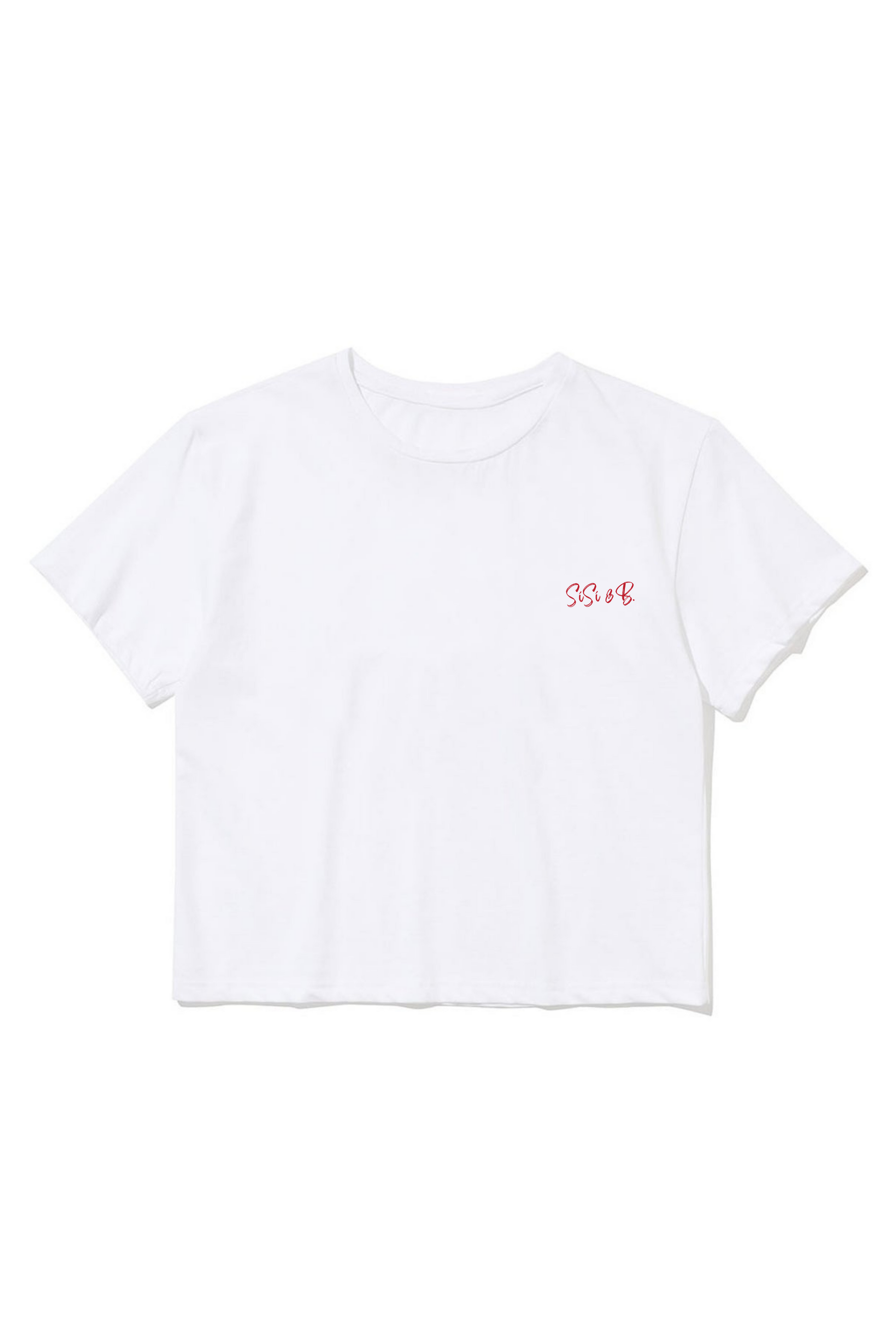 Minimal Logo Baby Tee – White