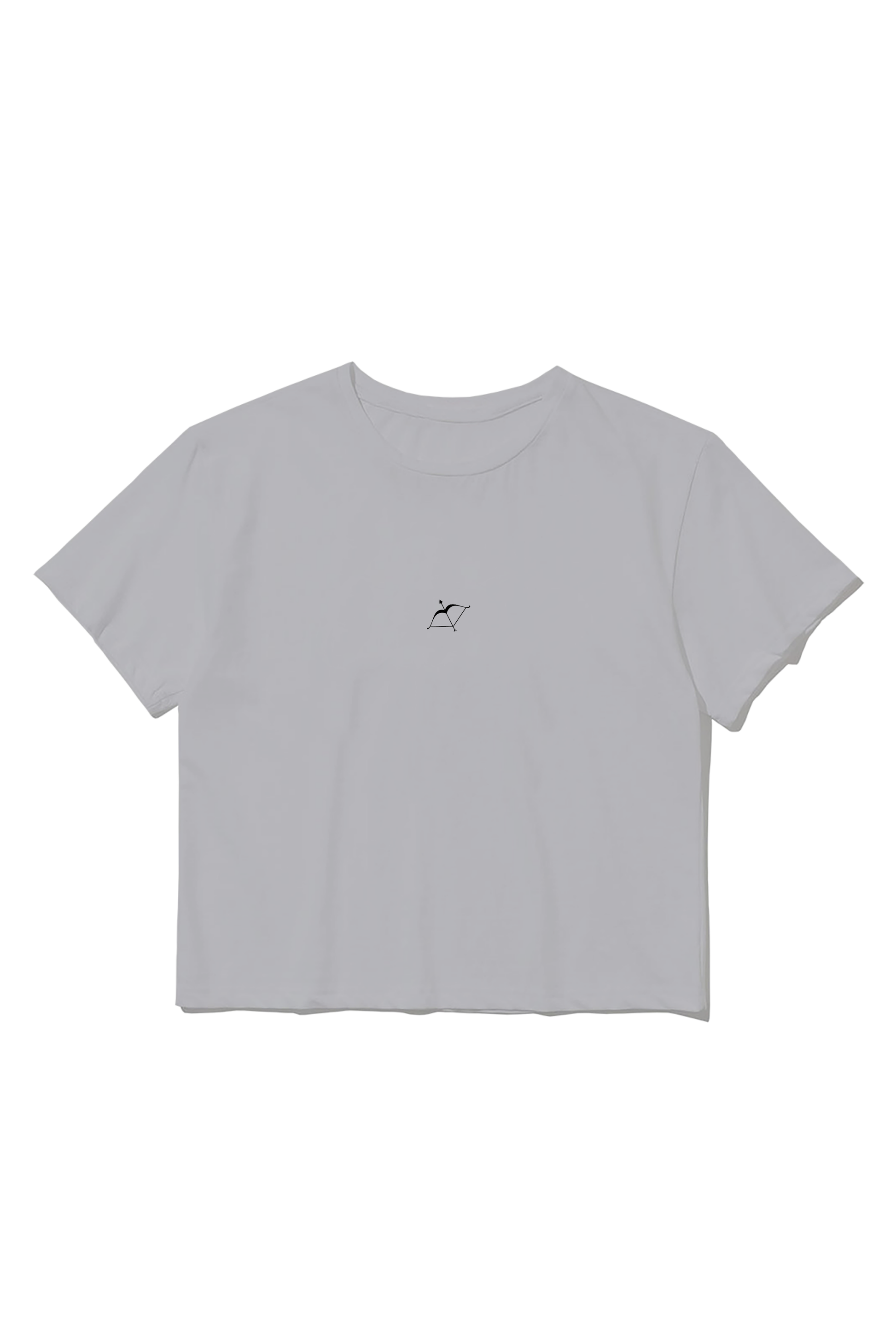 Minimal Logo Baby Tee – Grey