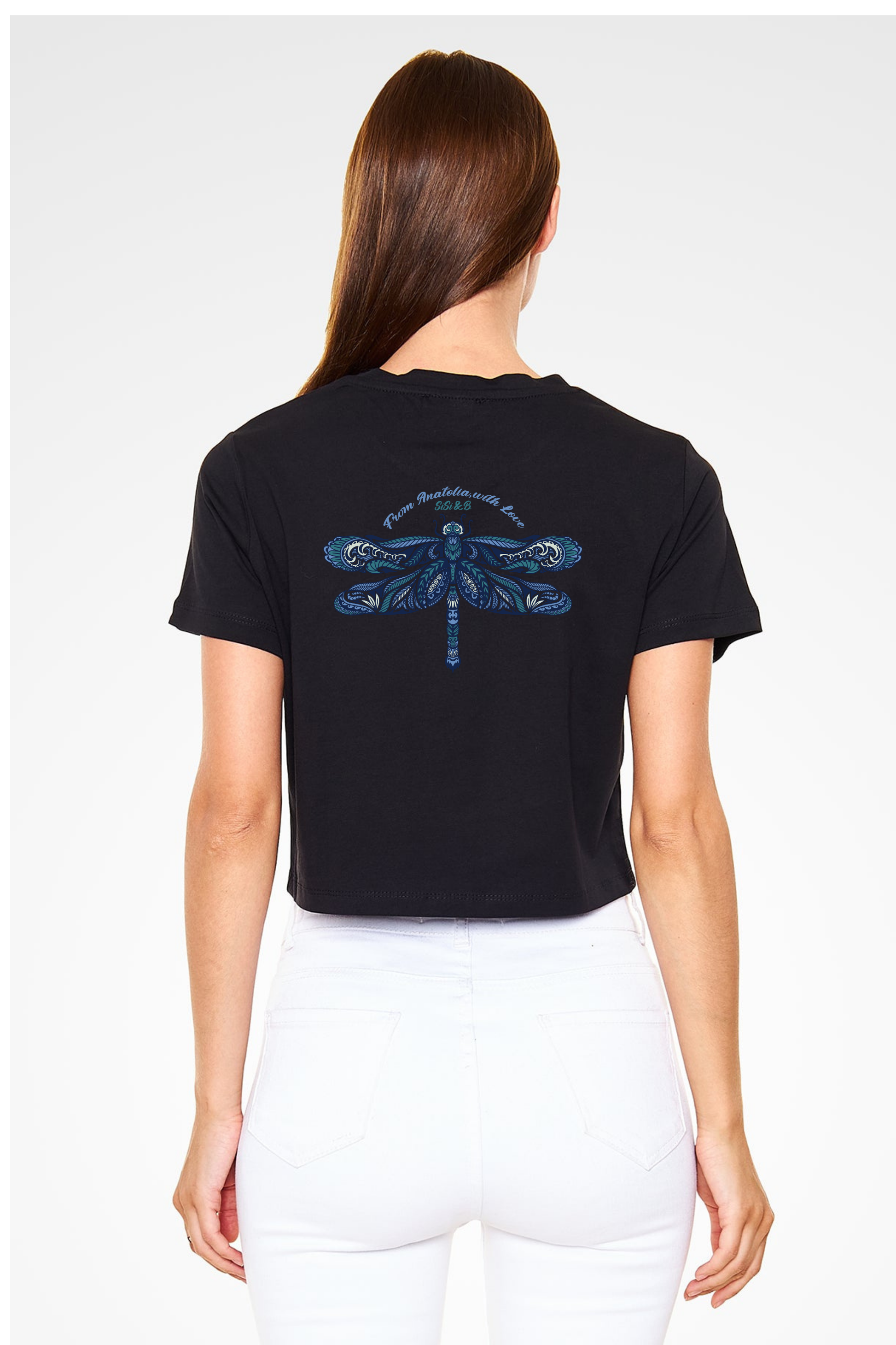 Dragonfly Baby Tee – Black